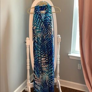 Motherhood Maternity blue maxi dress